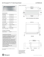 Ge Monogram ZJ7000SJSS Manual