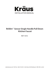 Kraus Bolden KSF-1616SFS Installation Manual