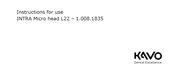 KaVo 1.008.1835 Instructions For Use Manual