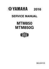 Yamaha XSR 2016 Service Manual