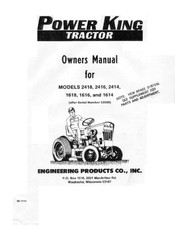 ENGINEERING PRODUCTS Power King 2416 Owner's Manual