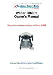 Weber 586002 Owner's Manual