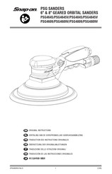 Snap-On PSG4645 Original Instructions Manual