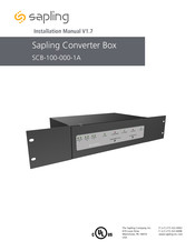 Sapling SCB-100-000-1A Installation Manual