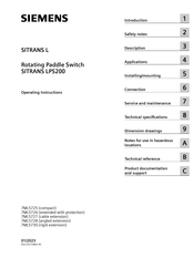 Siemens 7ML5726 Operating Instructions Manual