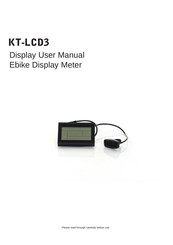 Ebikes-Canada KT-LCD3 User Manual