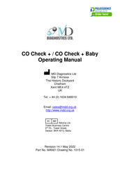 MD Diagnostics CO Check + Operating Manual