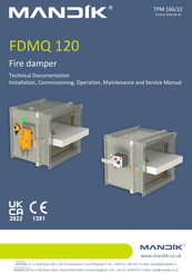 Mandik FDMQ 120 Installation, Operation And Maintenance Manual