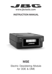 jbc MSE Instruction Manual