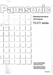 Panasonic TC-LT1 Series Operating Instructions Manual
