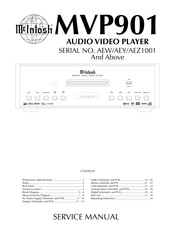 McIntosh MVP901 Service Manual