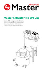 Master Extractor Ice 200 Lite Instructions For Use And Maintenance Manual