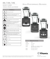 Vitamix ASCENT X4 Instructions Manual