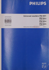 Philips PM 6615 Operating Manual