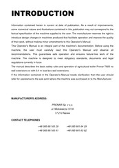PRONAR T655 Manual