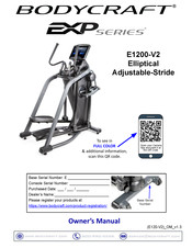 BodyCraft E1200-LCD-PACKAGE Owner's Manual