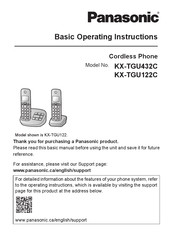 Panasonic KX-TGU432C Basic Operating Instructions Manual