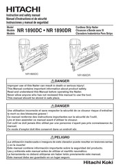 Hitachi Koki NR 1890DCM Instruction And Safety Manual