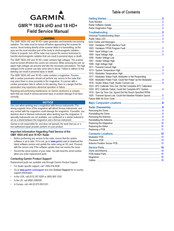 Garmin GMR 18 HD+ Field Service Manual