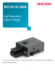 Ricoh Ri 4000 User Manual