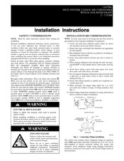 CAC / BDP CA17NA Installation Instructions Manual