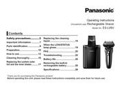 Panasonic ES-LV9U Operating Instructions Manual
