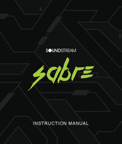 Soundstream sabre Instruction Manual