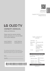 LG OLED83M3YUA Owner's Manual