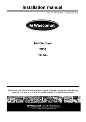 Wascomat TD35 Installation Manual