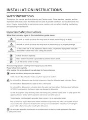 Forno FDWBI8041-18BLK Installation Instructions Manual