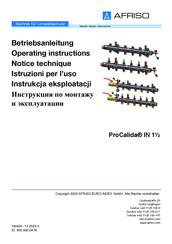 AFRISO ProCalida IN1 1/2 Operating Instructions Manual