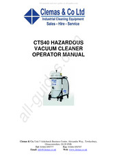 Clemas & Co CTS40 Operator's Manual