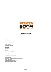 PORTABOOM PB4000L User Manual