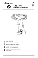 Snap-On CTS761A Original Instructions Manual