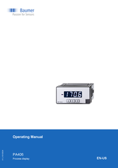 Baumer PA406.0F8AX01 Operating Manual