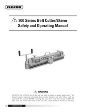 Flexco 112181 Safety And Operating Manual