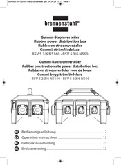 brennenstuhl BSV 5 3/6 N5160 Operating Instructions Manual