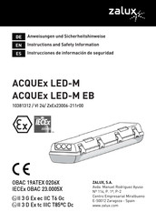 zalux ACQUEx LED-M 0.6 20-840 ETDD PC Instructions And Safety Information