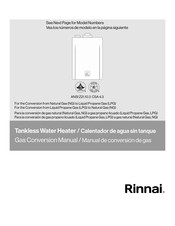 Rinnai RX Series Conversion Manual
