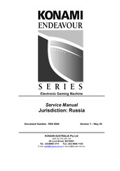 Konami ENDEAVOUR Series Service Manual