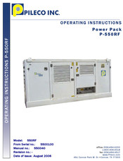 PILECO 550RF Operating Instructions Manual