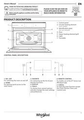 Whirlpool W11 MW161 UK Owner's Manual