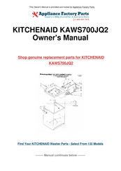 KitchenAid 3950452 Use & Care Manual