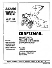 Sears CRAFTSMAN 247.795950 Owner's Manual