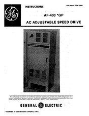 GE AF-400 Instructions Manual