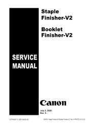 Canon Booklet Finisher-V2 Service Manual