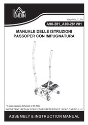 HOMCOM A90-281 Assembly & Instruction Manual