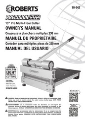 Roberts PRECISIONCUTS 10-942 Owner's Manual