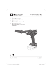 EINHELL TP-CD 18/120 Li-i BL Operating Instructions Manual