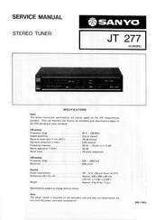 Sanyo JT 277 Service Manual